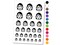 Occupation Scientist Lab Chemist Woman Icon Temporary Tattoo Water Resistant Fake Body Art Set Collection